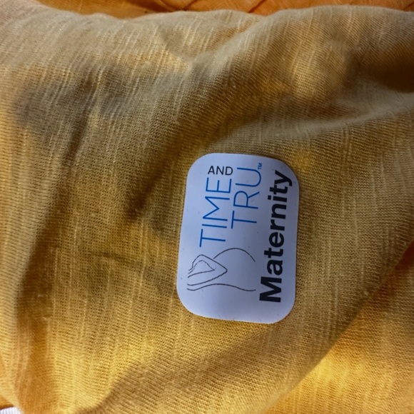 Time and Tru Yellow Maternity Blouse - Picture 6 of 7